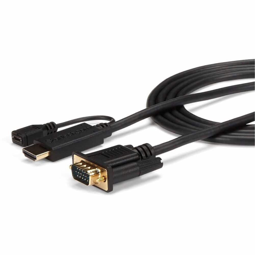 StarTech.com - HDMI to VGA Cable - 6 ft / 2m - 1080p - 1920 x 1200 - Active HDMI Cable - Monitor Cable - Computer Cable