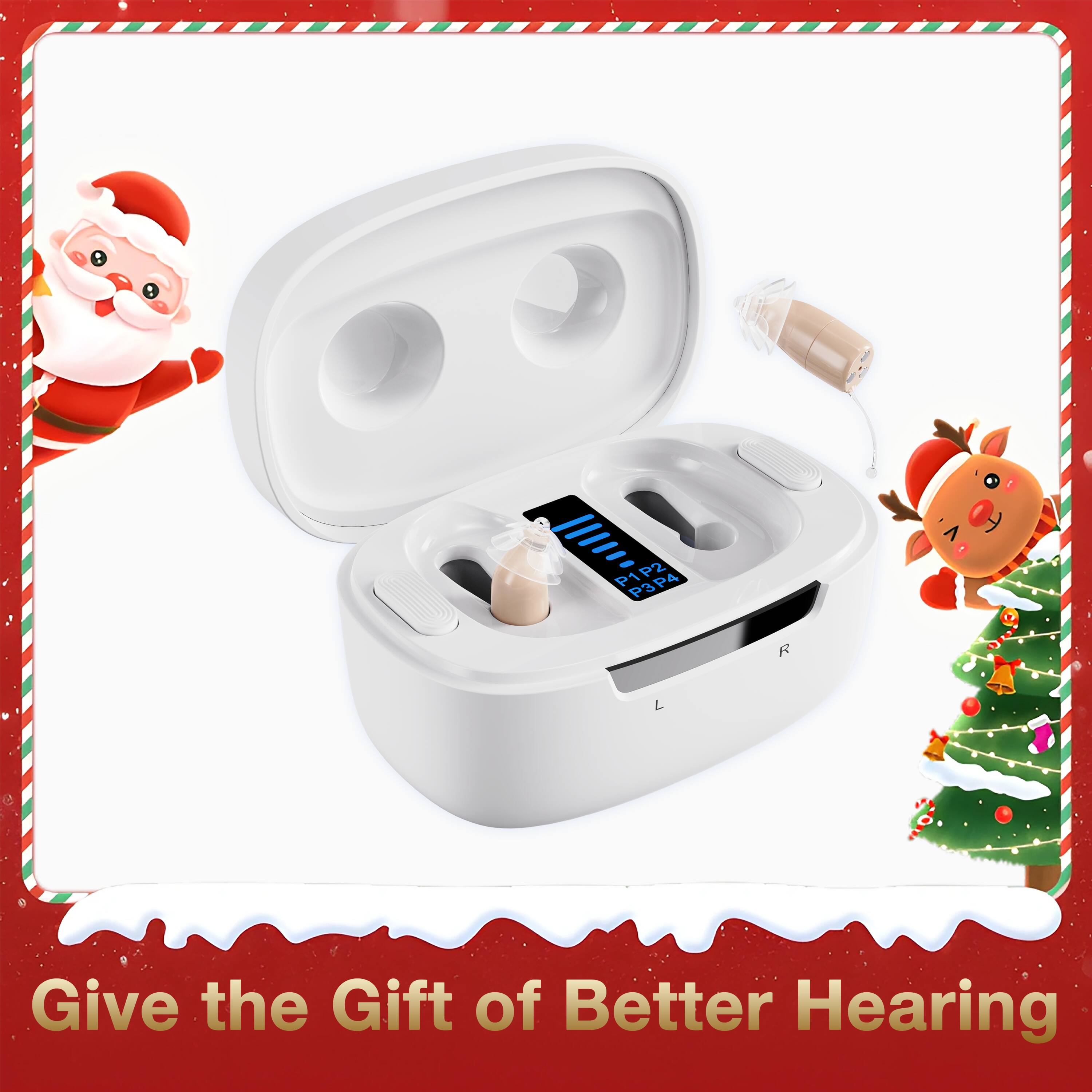 Ceretone - ❤ Surprise Them This Christmas / Core One Pro Invisible OTC Hearing Aids – Discreet Fit, Rechargeable, Adaptive Noise - Beige