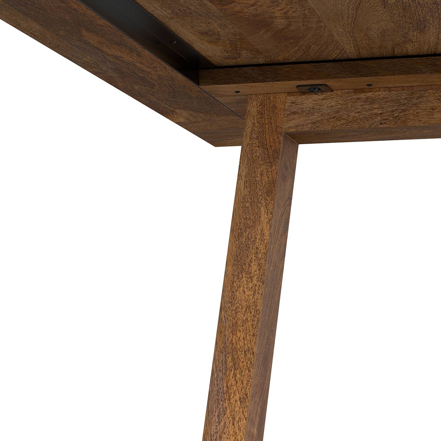 Alt View 7. Simpli Home - Whitley 72 inch Wide Solid Mango Farmhouse Dining Table in Burnt Wax - Burnt Wax.