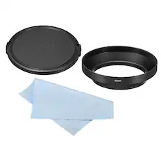 Front. Unique Bargains - 67mm Wide Angle Matte Anti-reflective Lens Hood with Cap/Cloth for Nikon/Fuji/Pentax/Leica - Black.