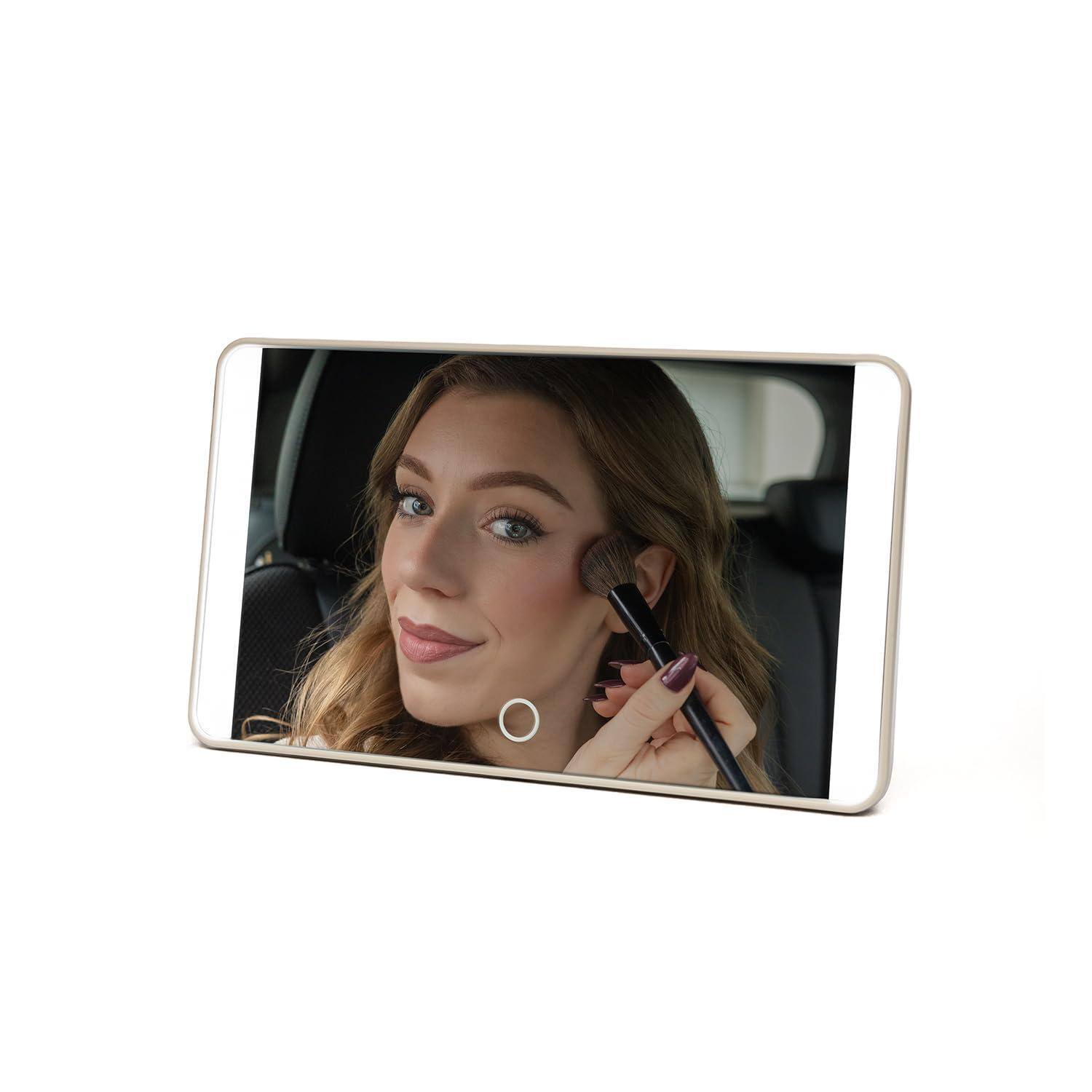 Pacoar Cade - Rechargeable Visor Mirror Light Modes Makeup And Vanity Weather resistant Stand Universal Fit For Beauty Travel - Beige