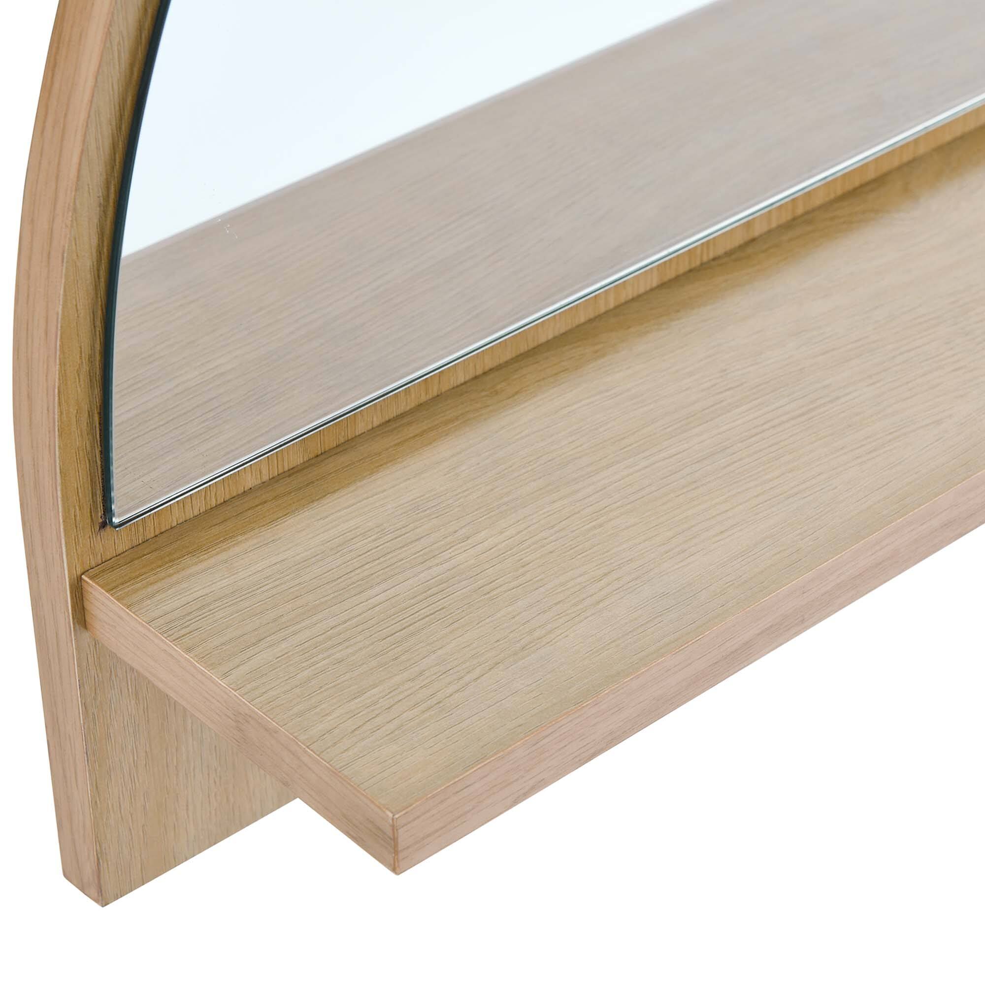 Alt View 4. Modway - Moonbeam Arched Mirror by Modway - Oak.