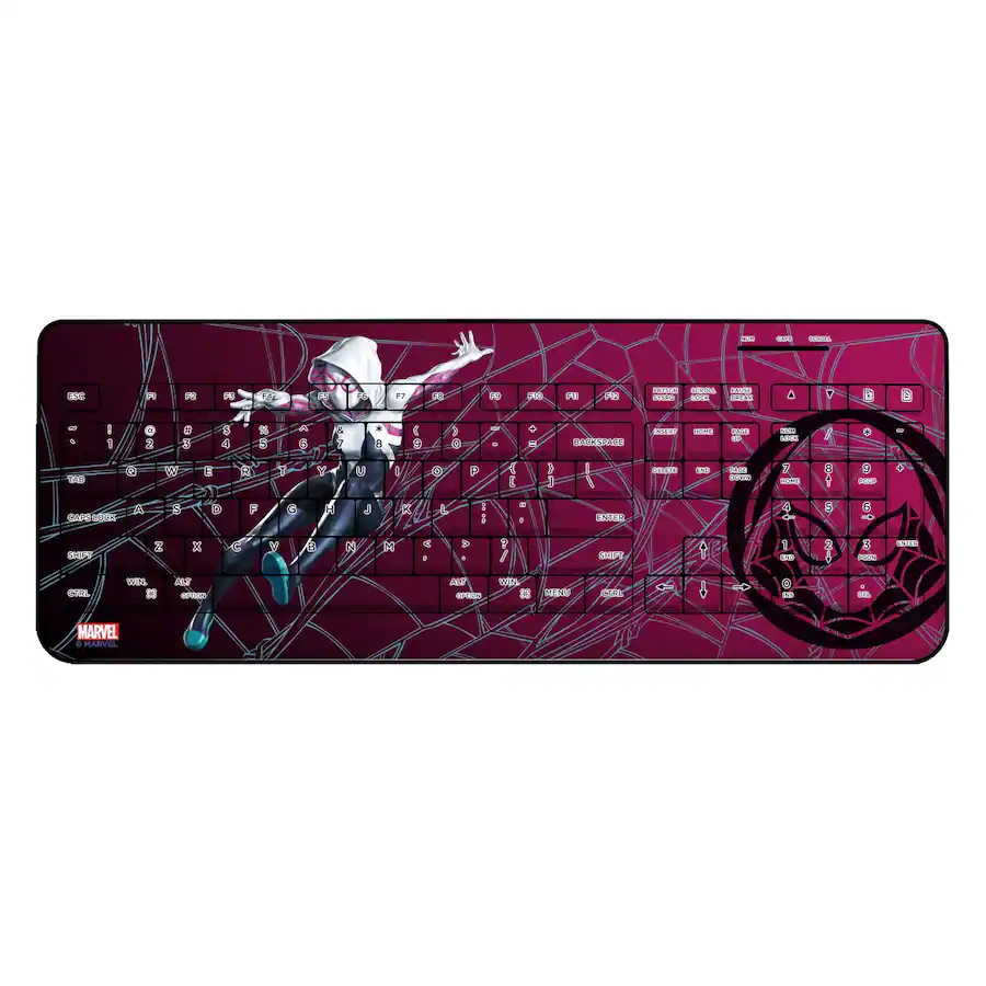Keyscaper Marvel MechLine Wireless USB Keyboard Spider Gwen K510WL ...