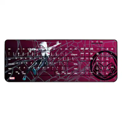 Sure, here is the corrected and grouped text from the image:
---
**Top Left:**
- MARVEL
- SPIDER-GIRL
**Top Right:**
- MARVEL
**Keyboard Layout:**
- QWERTY
- 1 2 3 4 5 6 7 8 9 0
- A S D F G H J K L
- Z X C V B N M
- SHIFT
- CAPS LOCK
- CTRL
- WIN
- ALT
- ENTER
- BACKSPACE
- ESC
- F1 F2 F3 F4 F5 F6 F7 F8 F9 F10 F11 F12
- CTRL
- ALT
- WIN
- CTRL
- ALT
- CTRL
- ALT
- CTRL
- ALT
- CTRL
- ALT
- CTRL
- ALT
- CTRL
- ALT
- CTRL
- ALT
- CTRL
- ALT
- CTRL
- ALT
- CTRL
- ALT
- CTRL
- ALT
- CTRL
- ALT
- CTRL
- ALT
- CTRL
- ALT
- CTRL
- ALT
- CTRL
- ALT
- CTRL