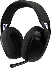 Front. Logitech - G321 LIGHTSPEED Wireless Over-the-EarBluetooth Gaming Headset for Windows, PS4, PS5, Nintendo Switch, Mobile - Black.
