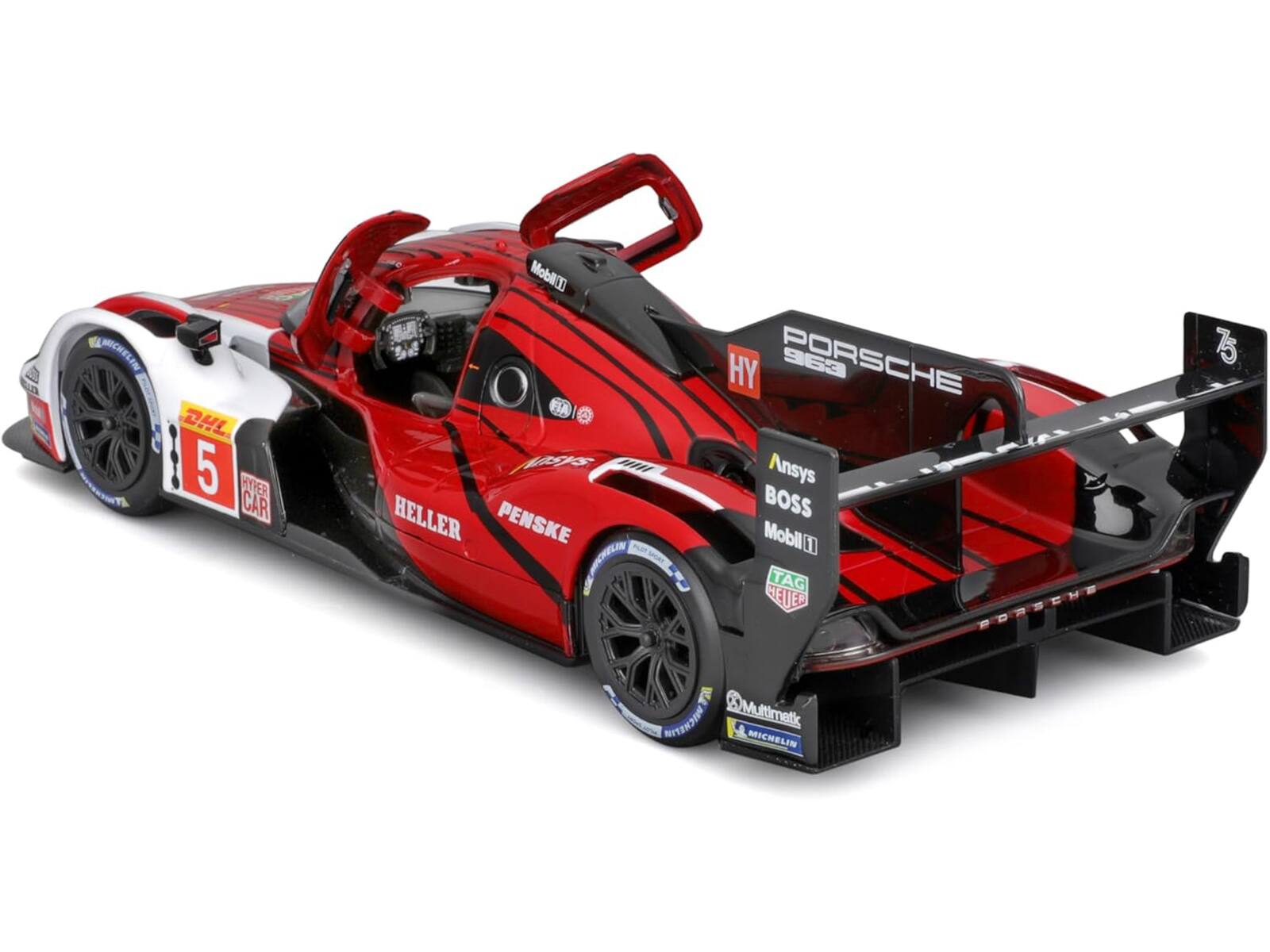 DHL  
MICHELIN  
HYPER CAR  
PENSKE  
HELLER  
PORSCHE 963  
Ansys  
BOSS  
Mobil 1  
TAG HEUER  
Multimatic  
MICHELIN