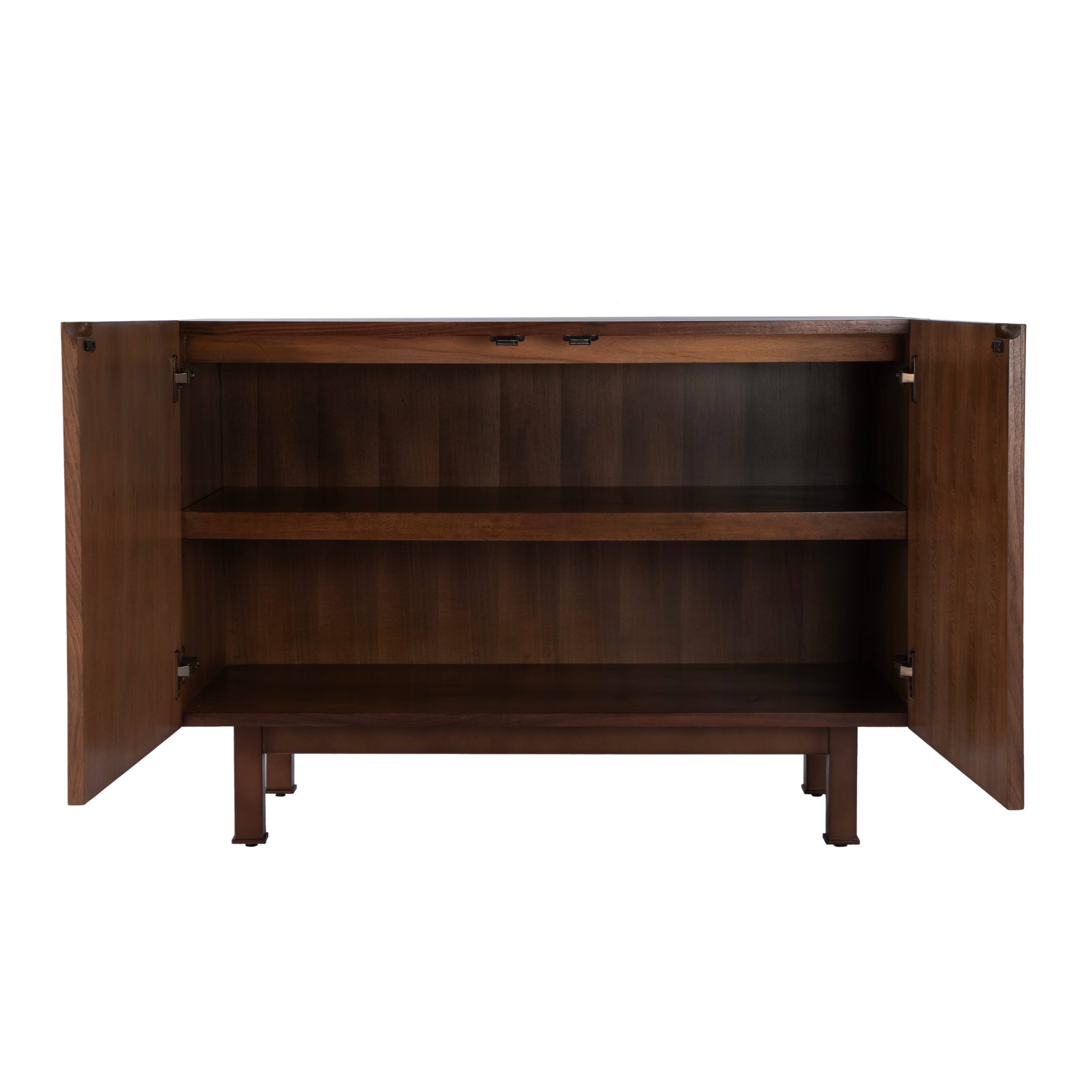 Alt View 2. Butler Specialty - Stefan 40 in. W Rectangular Wood 2 Door Modern Storage Cabinet - Brown.