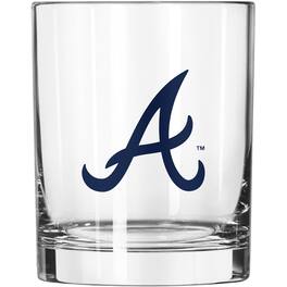 Logo Brands - Atlanta Braves 14oz. Game Day Rocks Glass - Multicolor