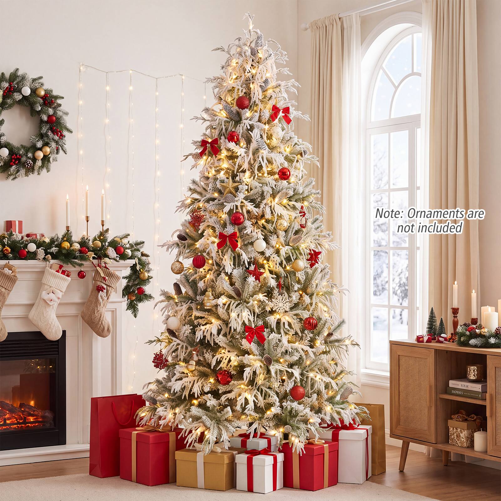 Note: Ornaments are not included