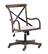 Front. Linon Home Décor - Hammond Rustic Bentwood Office Chair With Arms - Beige.