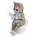 Front. FC Design - FC Design 4.25"H Tabby Sitting on Toilet Figurine Statue Desk Tabletop Home Decor Gift - Multi-Color.