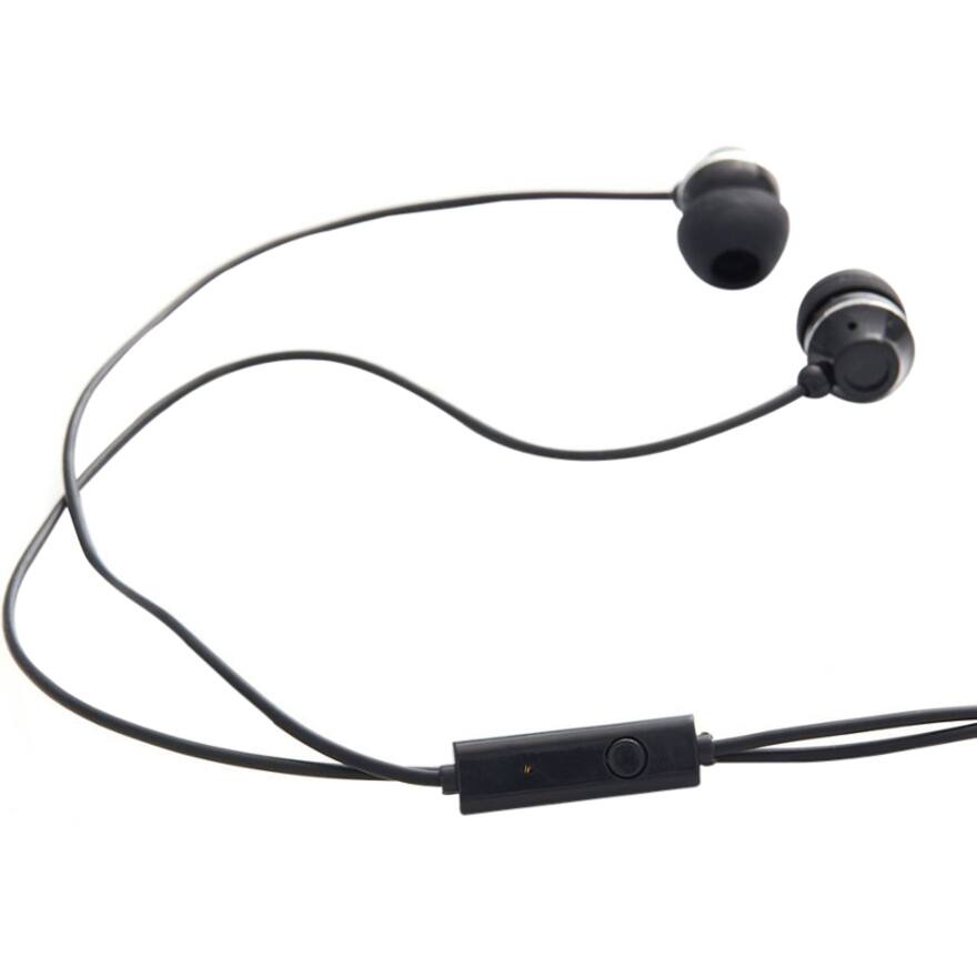 Alt View 1. Verbatim - Verbatim Stereo Earphones with Microphone - Stereo - Mini-phone (3.5mm) - Wired - Earbud - Binaural - In-ear - Black - Black.