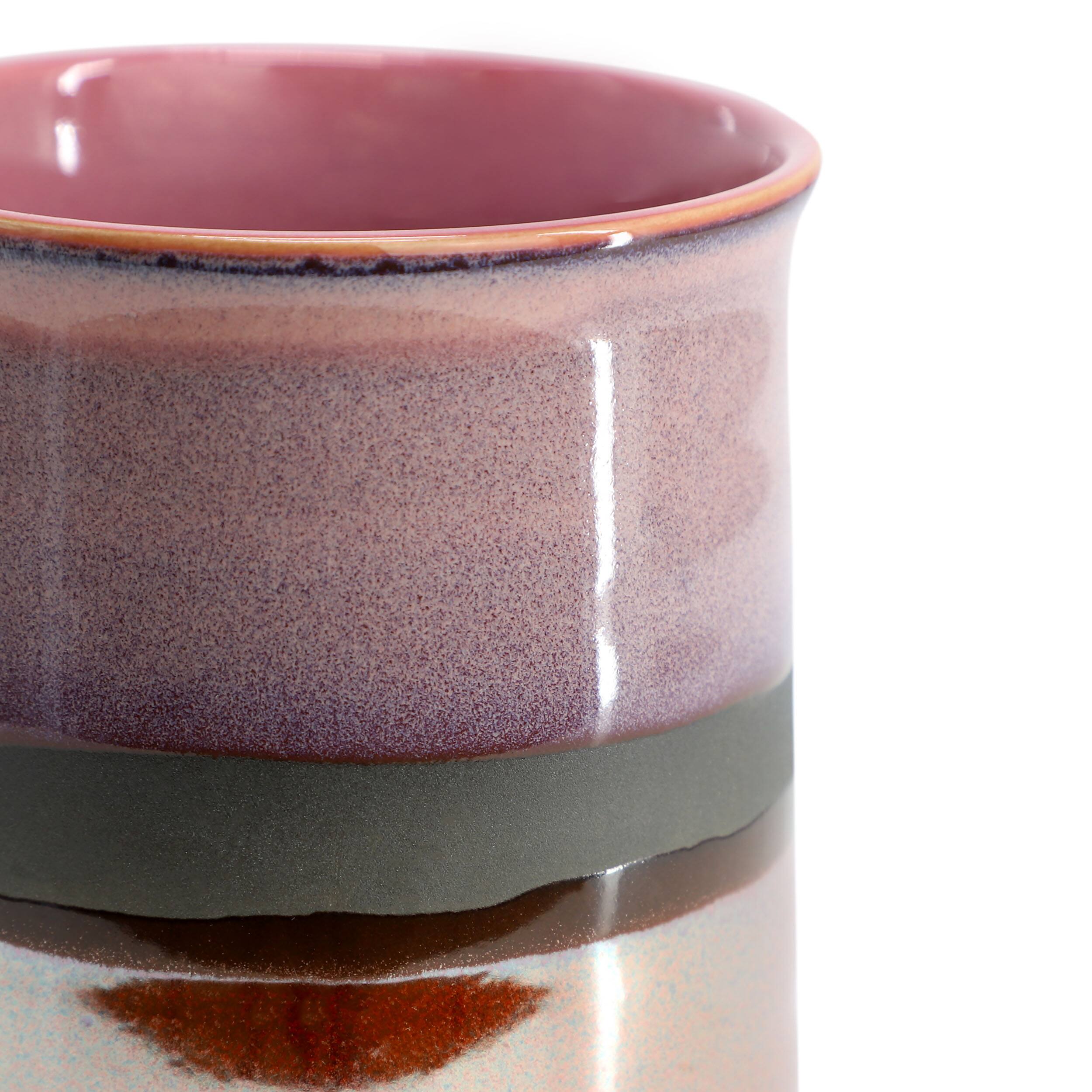 Alt View 3. Gibson - Gibson Home Copper Tonal 4 Piece 18 Ounce Stoneware Cup Set in Rose - Rose.