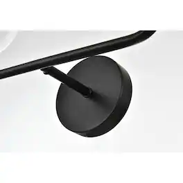 Living District - Genesis 2 light Bath Sconce - Black And Clear
