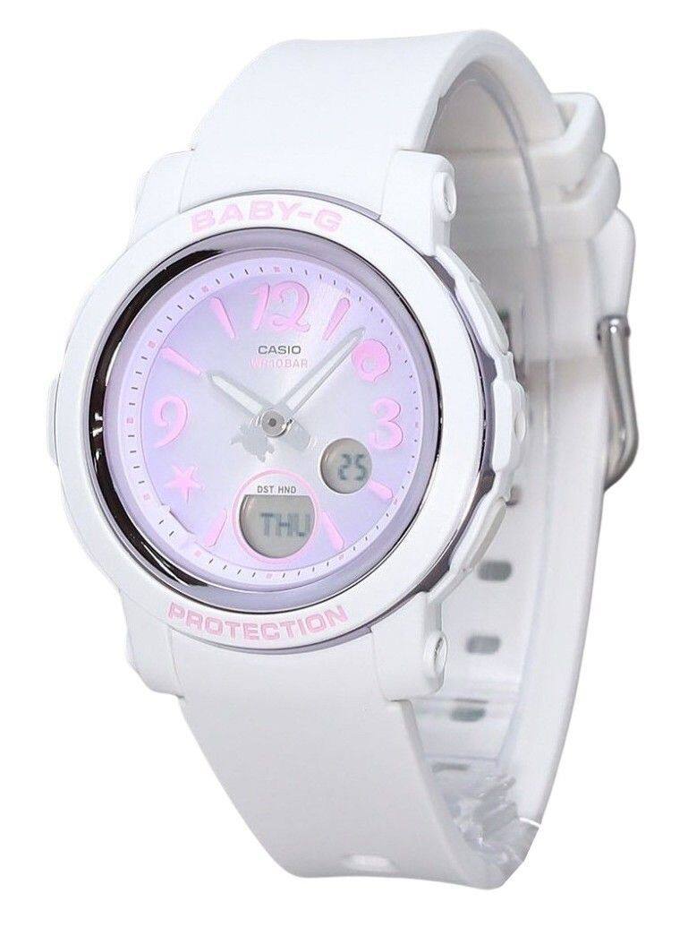 Casio - Baby-G Analog Digital Quartz BGA-290US-6A Undersea World Resin Strap Women's Watch Purple Dial 100M - White, Purple