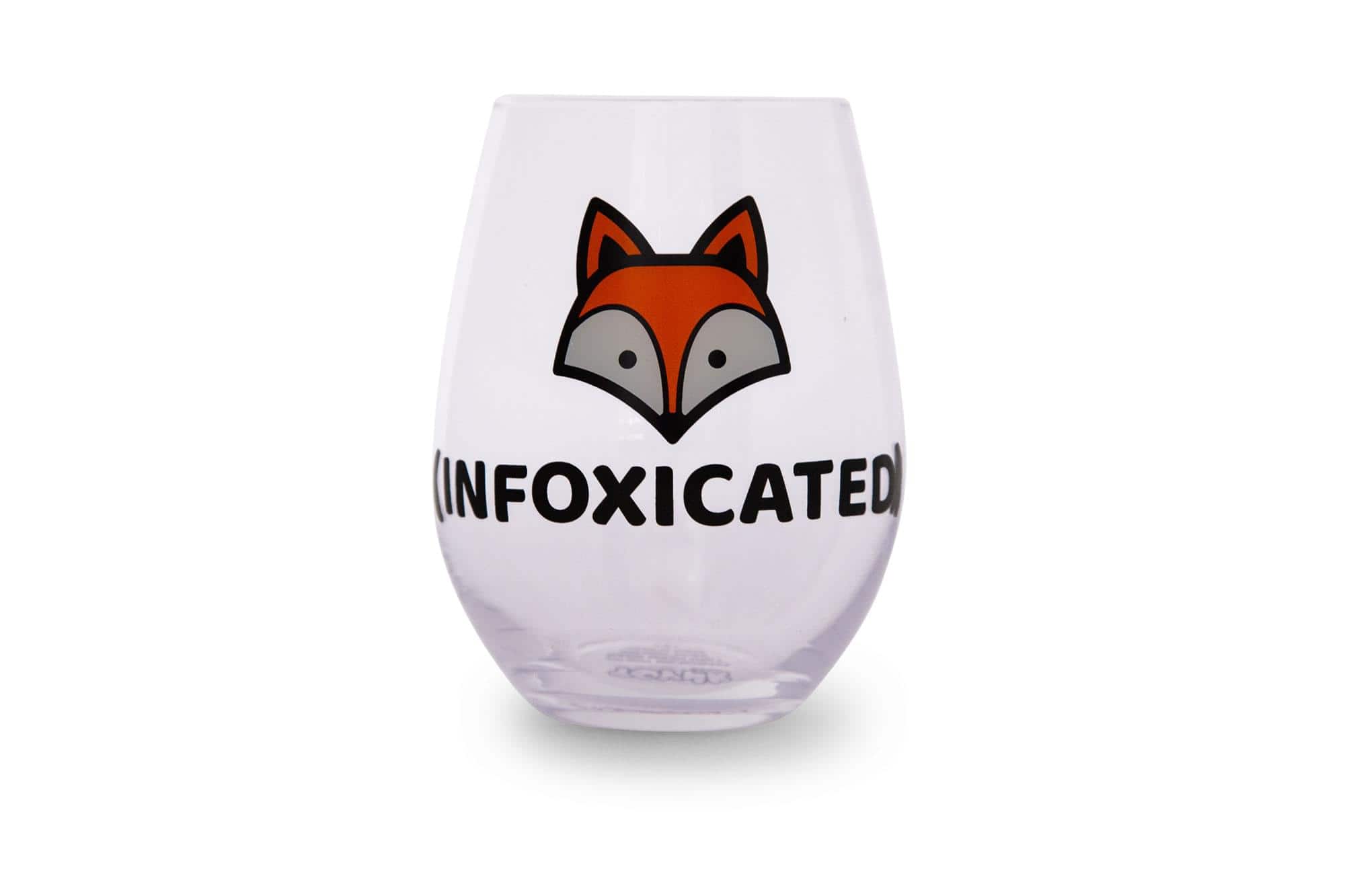 "Toynk - ""Infoxicated"" Oversized Stemless Wine Glass | Holds 20 Ounces - Clear" price history on PriceWatchPro