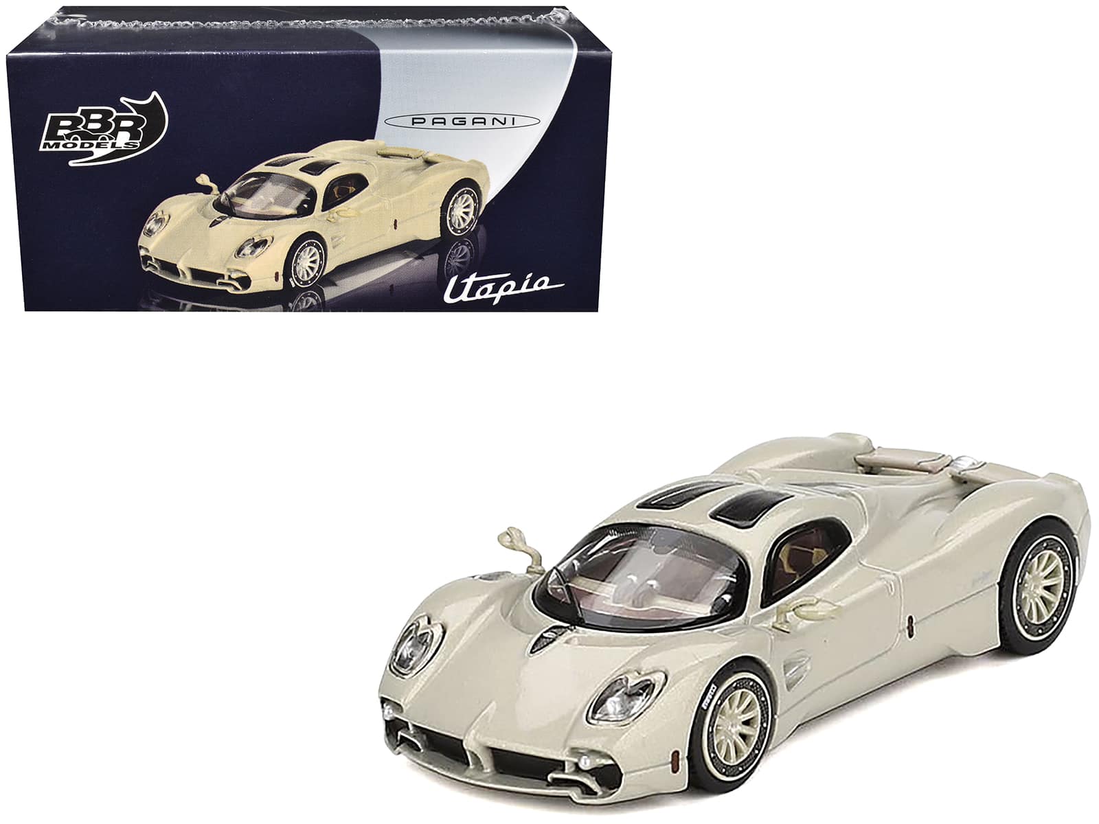 Pagani Utopia Presentation Grigio Rinascimento Silver 1/64 Diecast Model Car by BBR price history on PriceWatchPro