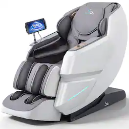 MassaMax - MT339 4D Full Body Stretch Massage Chair ,OTA Update,Body Scan,Extended Footrest&Foot Rollers,Heat Function - White
