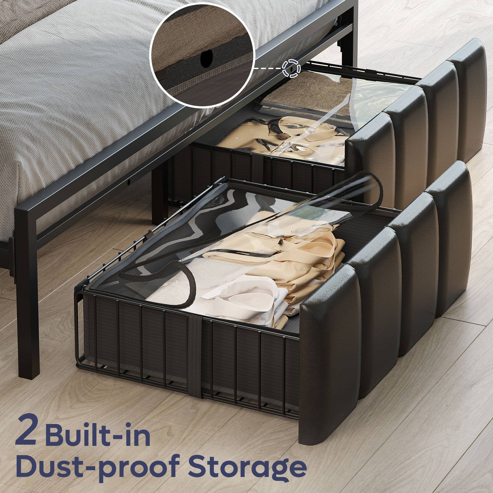 2 Built-in Dust-proof Storage