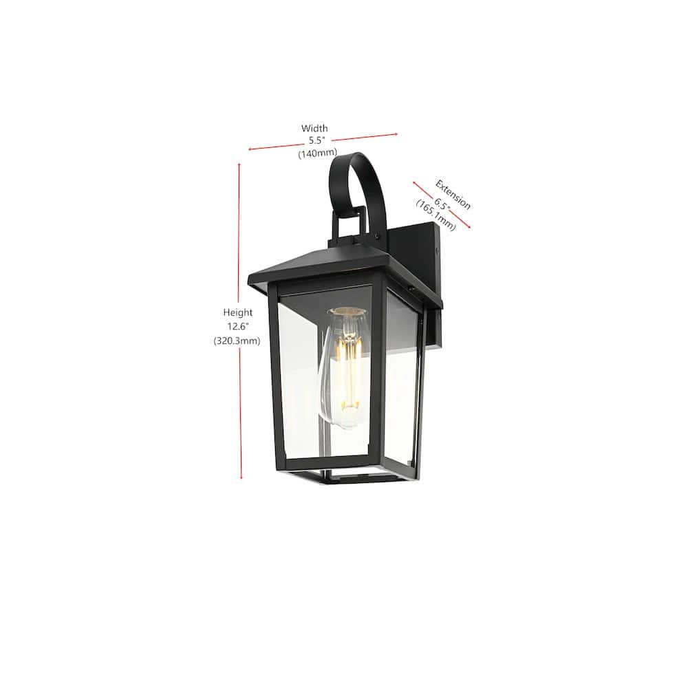 Elegant Lighting - Riggs 5.5 inch Outdoor Wall Sconce - Black price history on PriceWatchPro