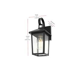 Elegant Lighting - Riggs 5.5 inch Outdoor Wall Sconce - Black