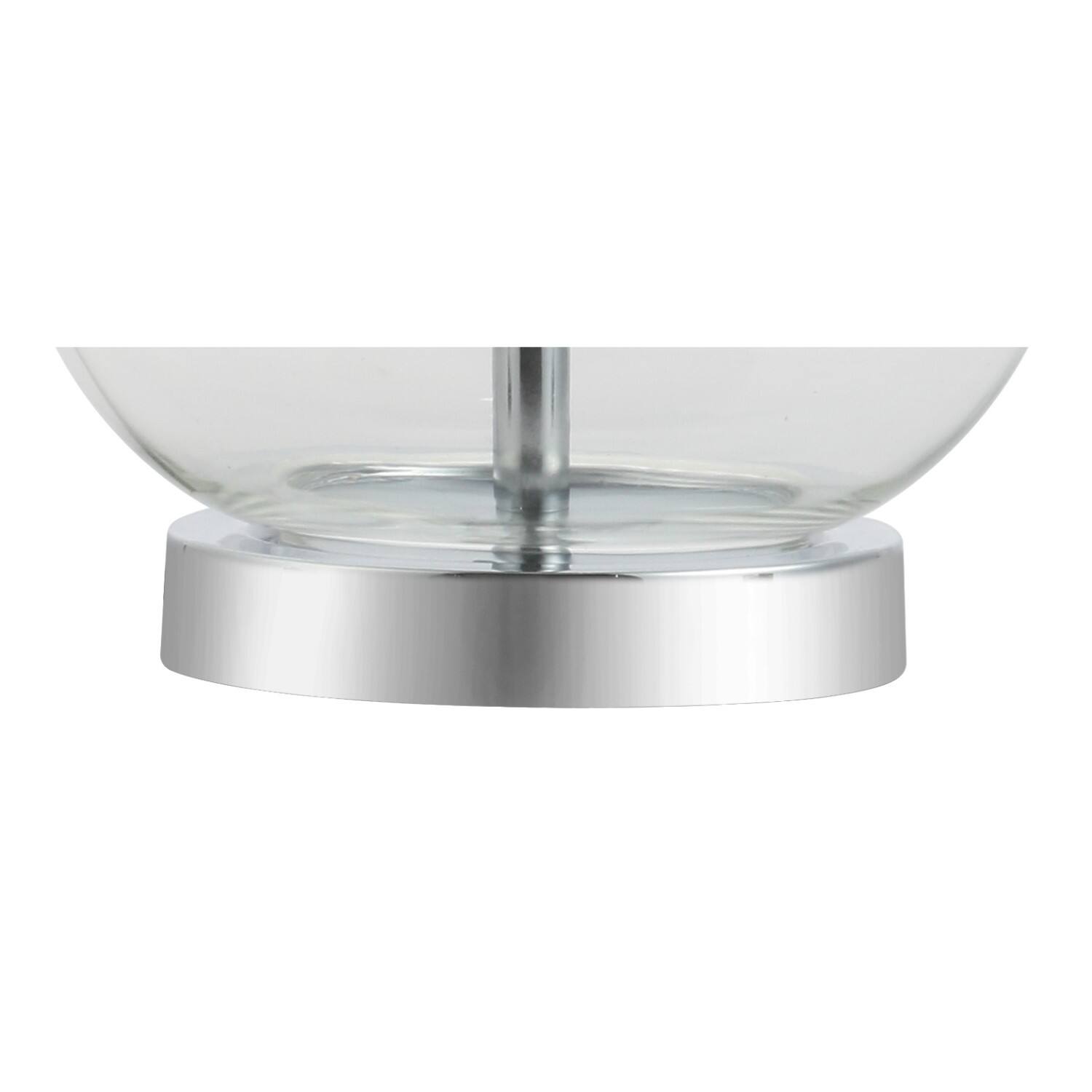 Alt View 7. Jonathan Y - Lavelle 25" Glass LED Table Lamp, Clear/Chrome (Set of 2) - Clear.