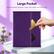 Large Pocket
Accommodate necessary cards, cash, paper documents, etc.
CARD 3456 1 1/23 - 3456