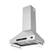 Angle. Forno Appliances - Venezia 30" Wall-Mounted Range Hood with Touch Controls and Baffle Filters - Stainless Steel.