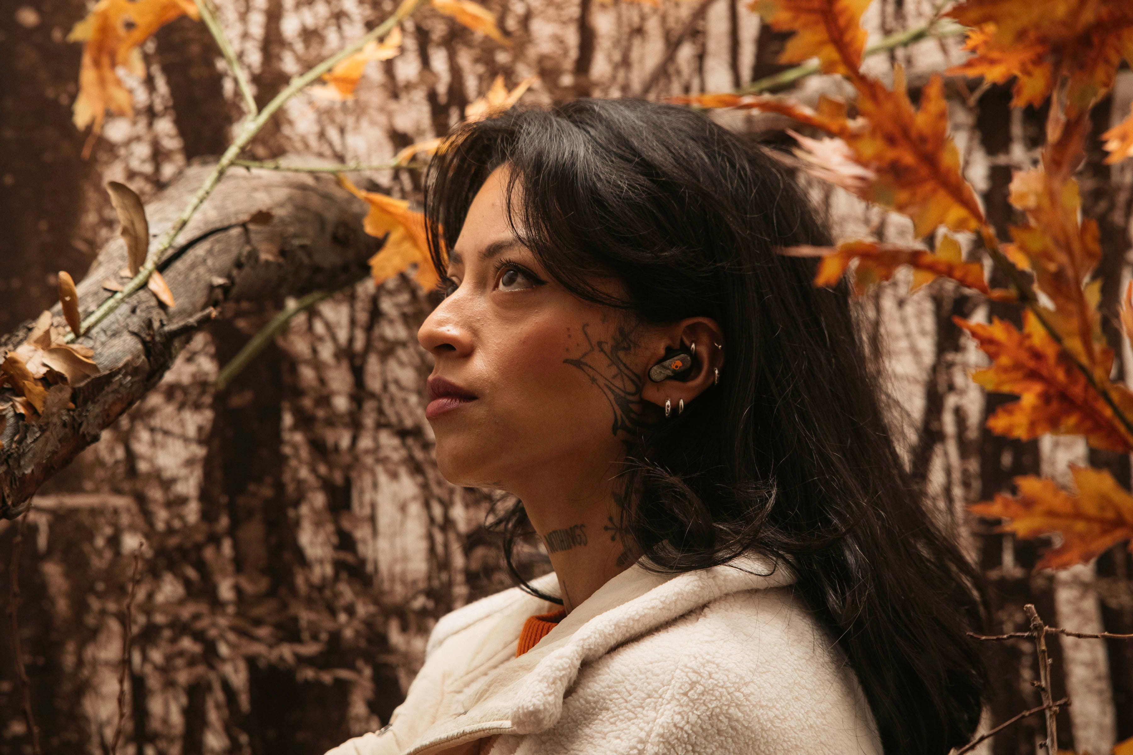 Alt View 5. Skullcandy - Dime 3 True Wireless Bluetooth In-Ear Earbuds - Camo.