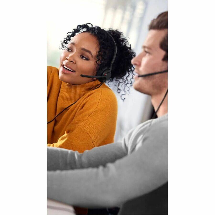 Alt View 7. Jabra - Jabra Engage 50 II Headset - Microsoft Teams Certification - Mono - USB Type A, USB Type C - Wired - 50 Hz to 20 kHz - Red.