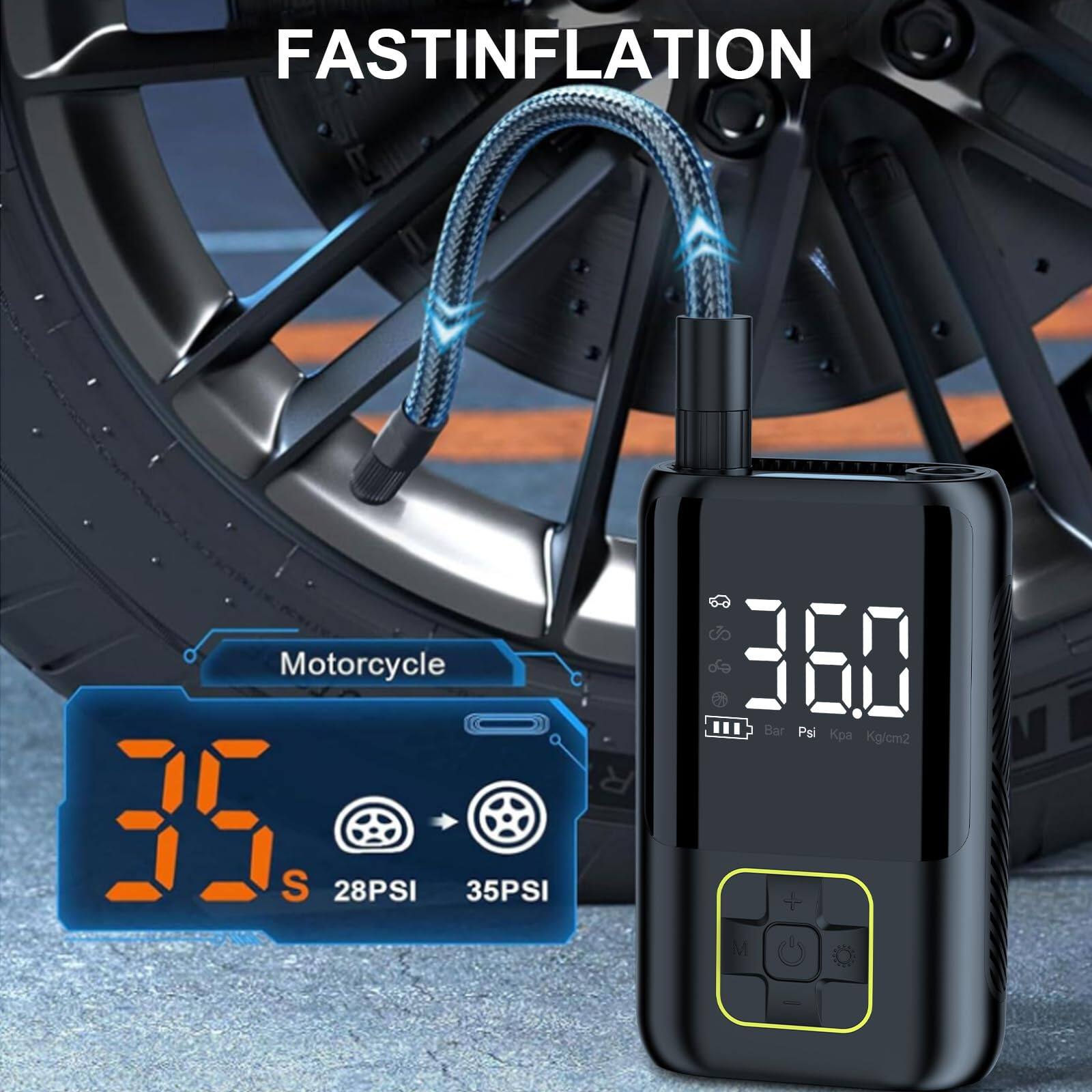 FASTINFLATION

Motorcycle

35 S

28PSI 35PSI

360 Bar Psi Kpa Kg/cm2