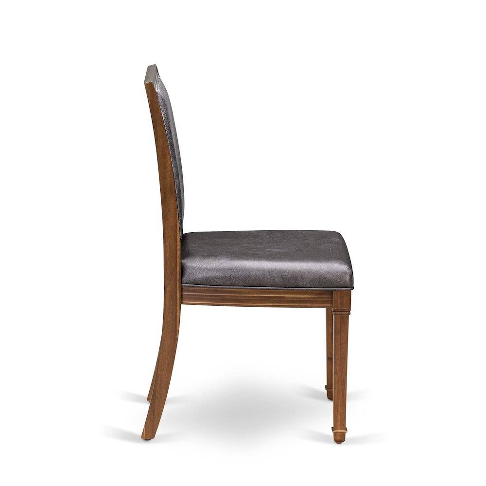 Alt View 4. East West Furniture - Parson Dining Room Chairs Set of 2 - Brown.