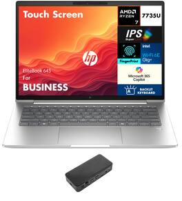 HP - EliteBook 645 Laptop 14.0 WUXGA (AMD Ryzen 7 7735U, 64GB DDR5, 2TB PCIe SSD, AMD Radeon, Win 11 Pro) - Pike Silver Aluminum
