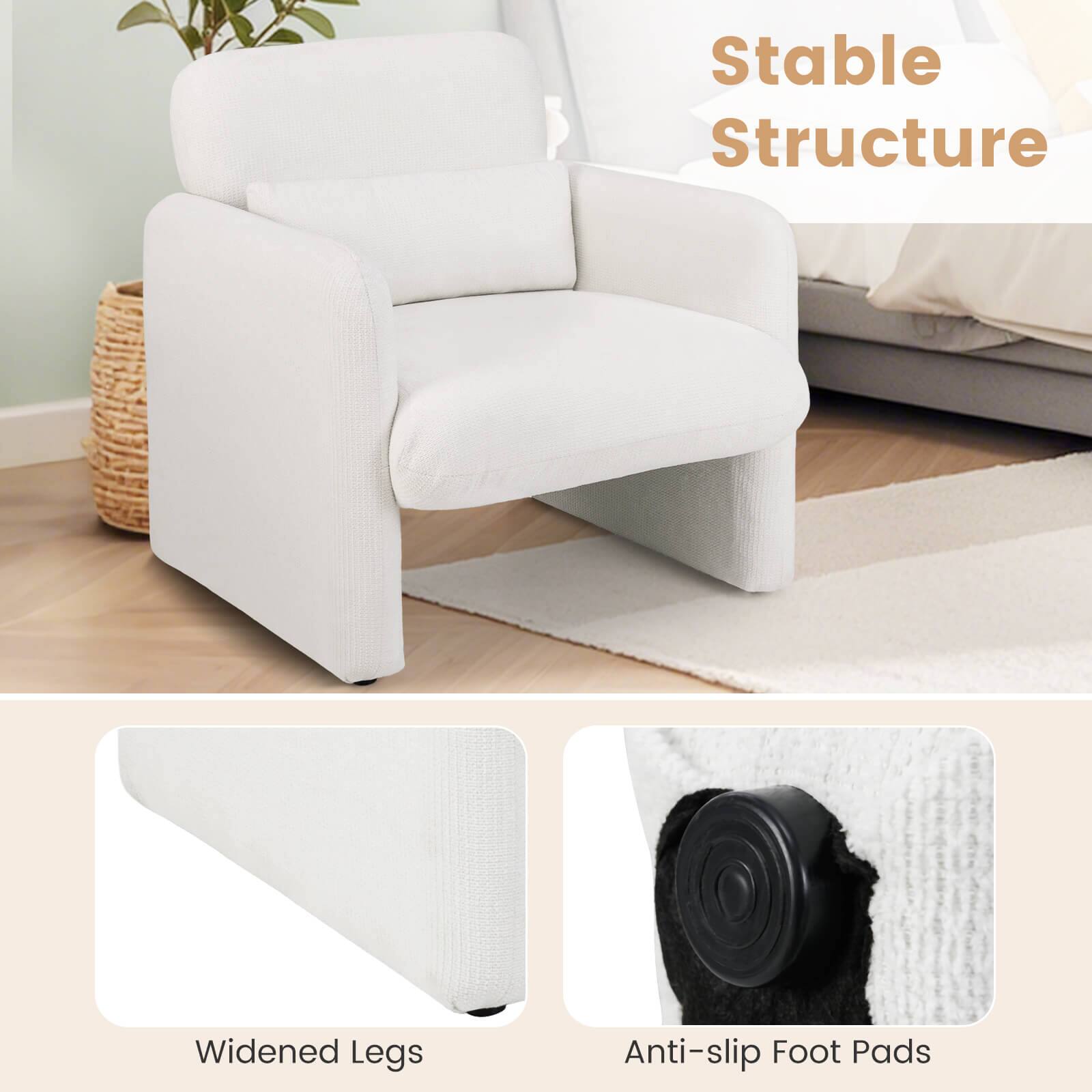 Stable Structure  
Widened Legs  
Anti-slip Foot Pads