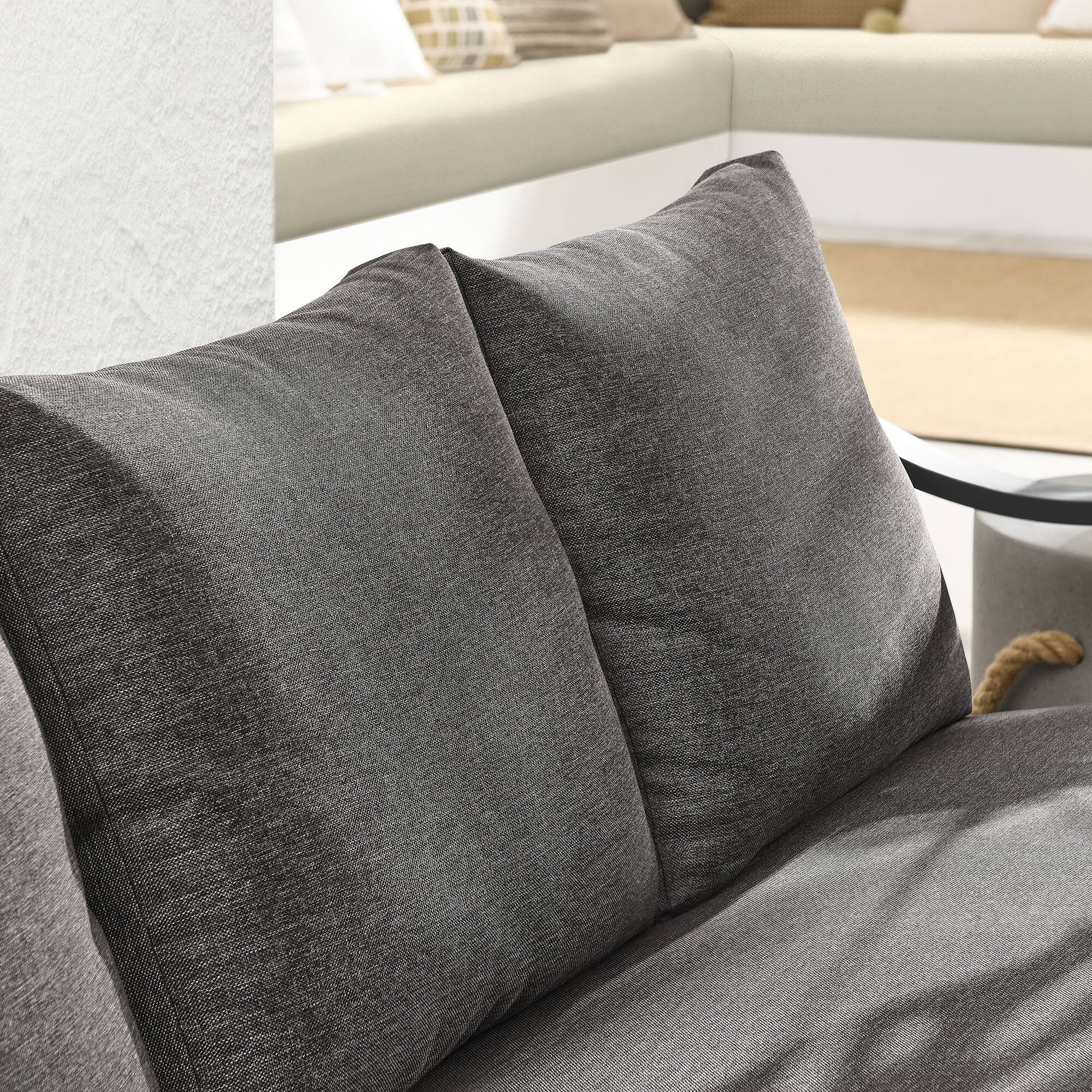 Alt View 1. Modway - Terrace Outdoor Patio Aluminum Sofa by Modway - Carbon Graphite.