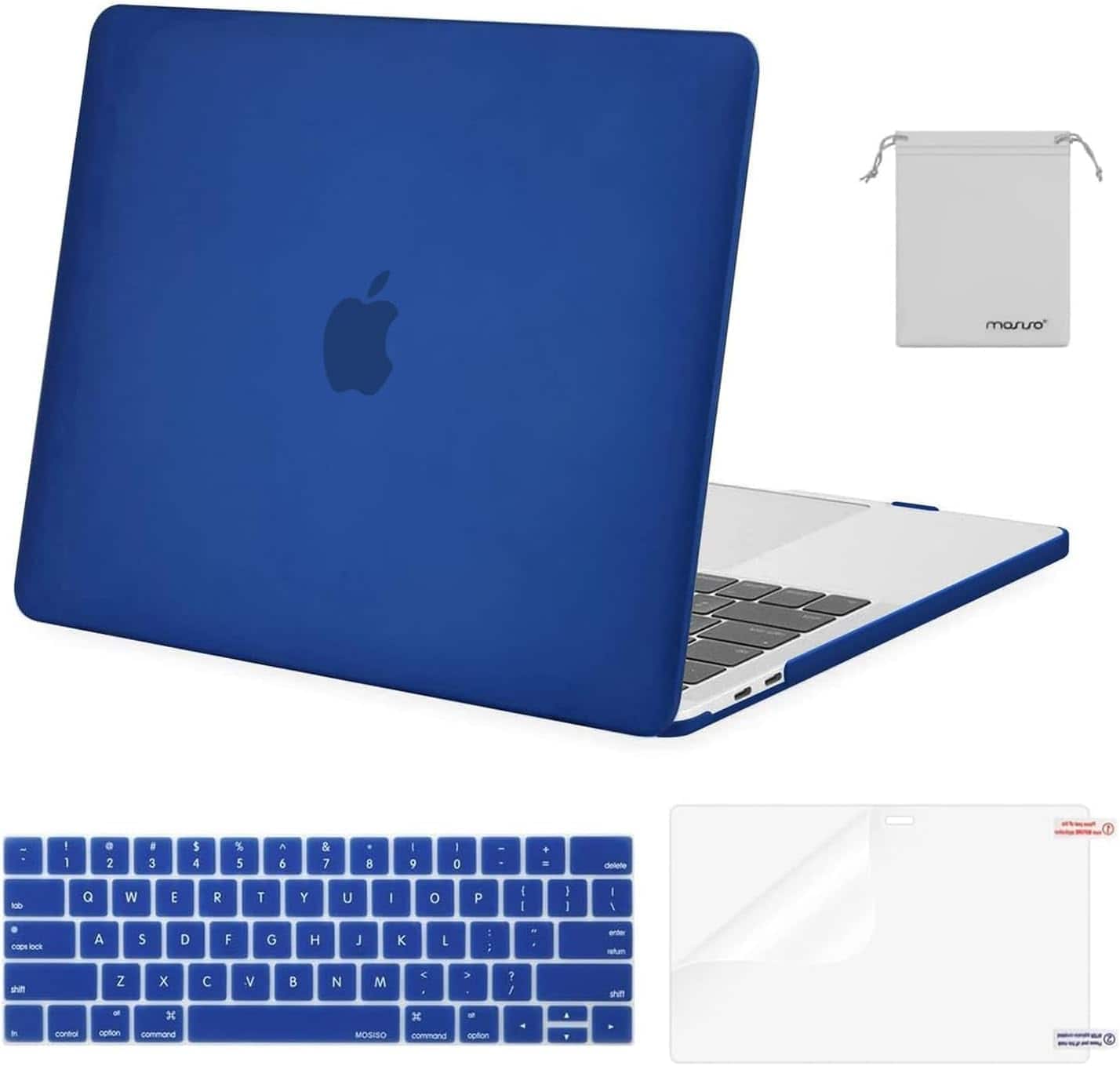 "mosiso - MacBook Pro 13"" hard shell case with keyboard skins, screen protector and storage bag - Royal Blue" price history on PriceWatchPro