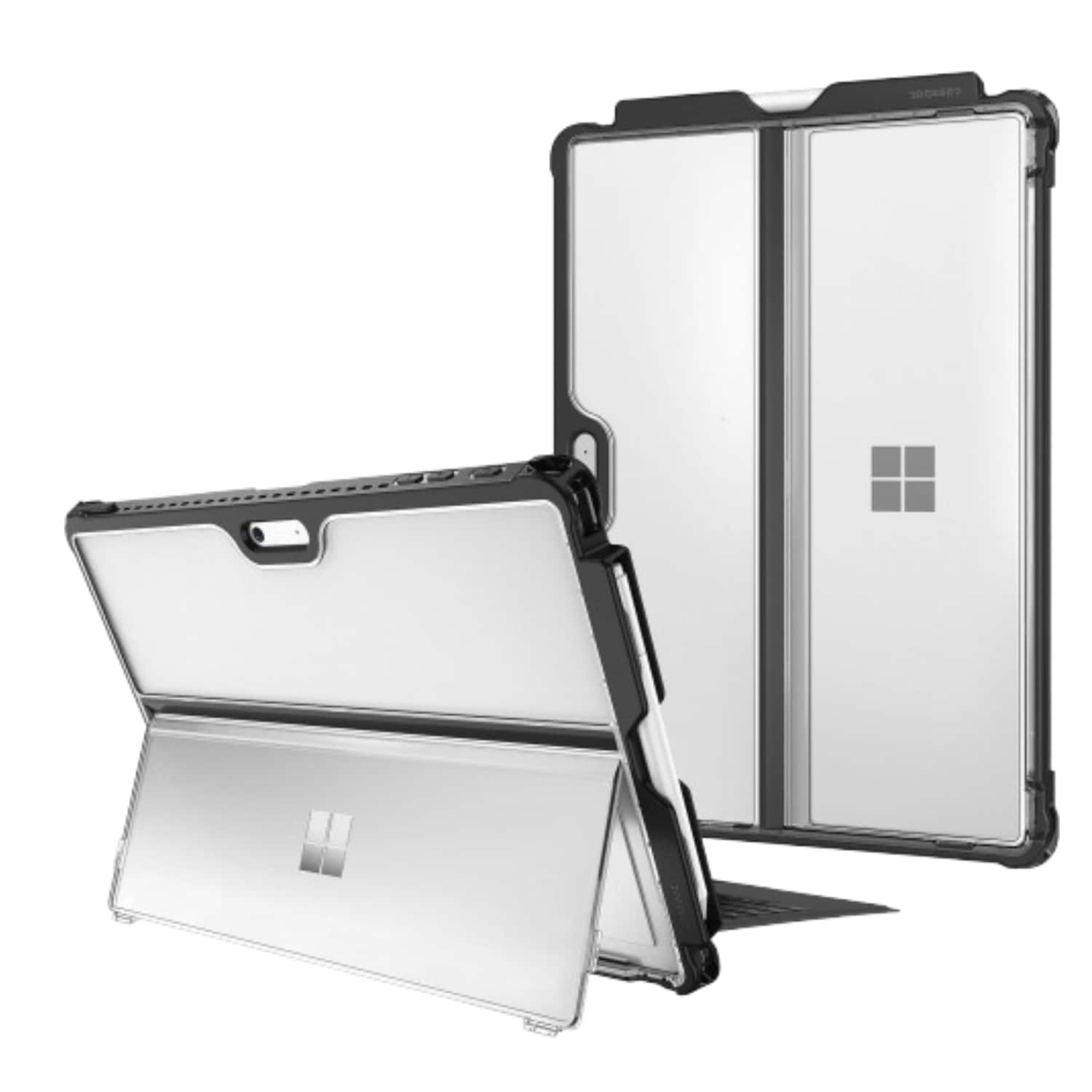 Stock Preferred - Rugged Shockproof Case for Microsoft Surface Pro 7 / Pro 6 / Pro 5 / Pro LTE 12.3” - Clear