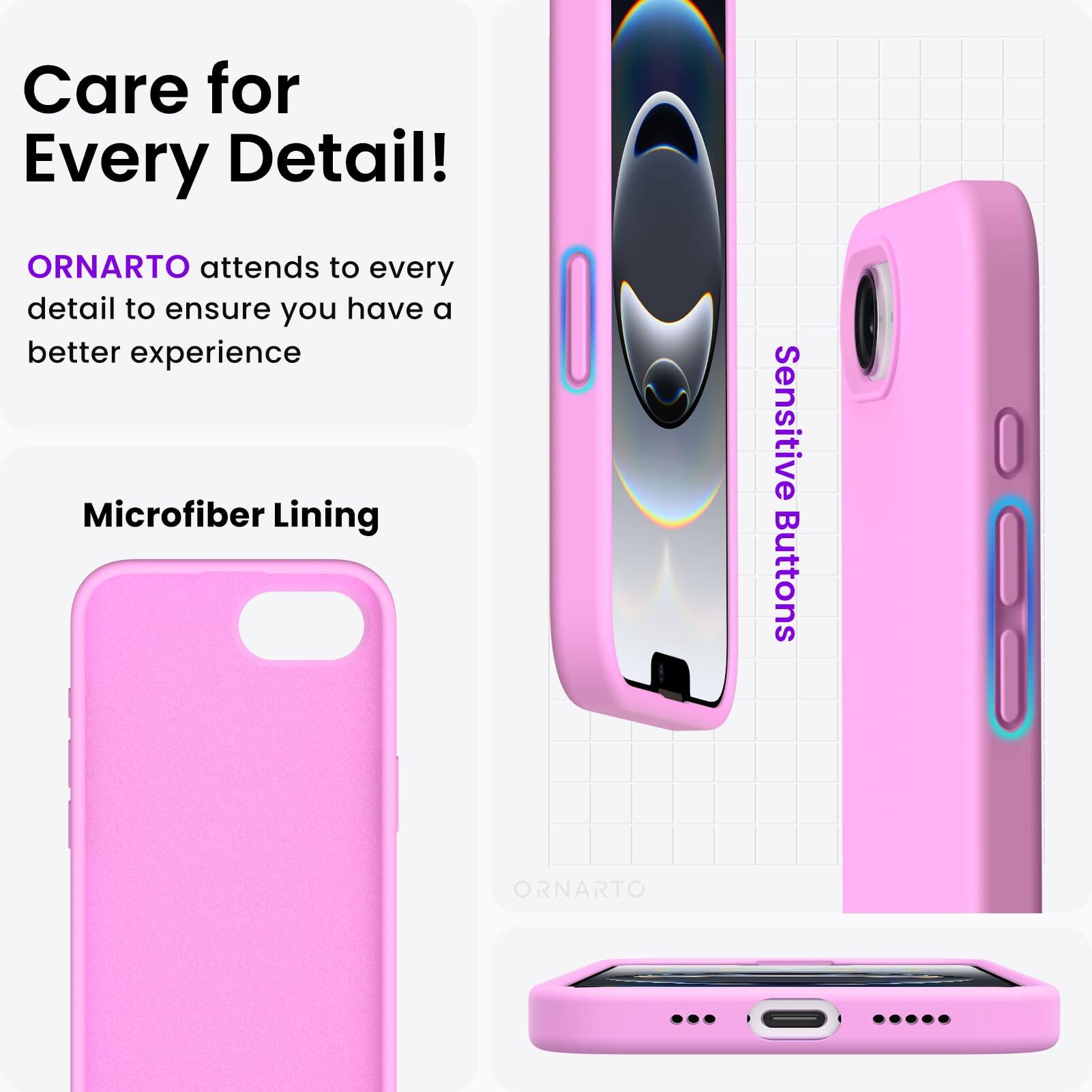 Care for Every Detail! ORNARTO attends to every detail to ensure you have a better experience. Microfiber Lining, Sensitive Buttons.