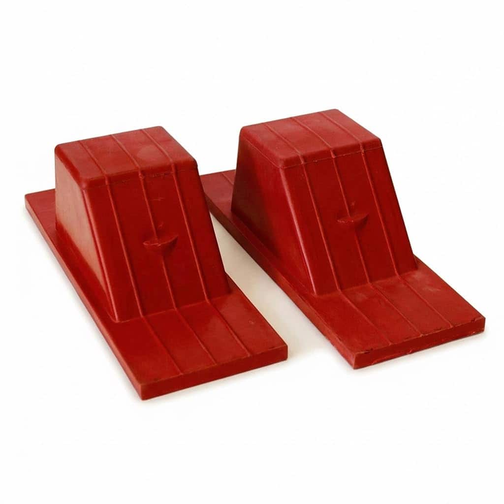 Amber Sporting Goods - Athletic Gear Rubber Starting Blocks Track & Field Indoor Starting Block (1 Pair) - Black