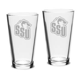Jardine - Shawnee State Bears 16oz. Two-Piece Classic Pub Glass Set - Multicolor