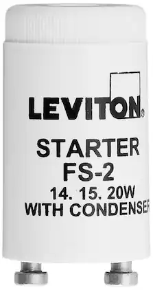 Leviton - Fluorescent Lamp Starter 12409 - White