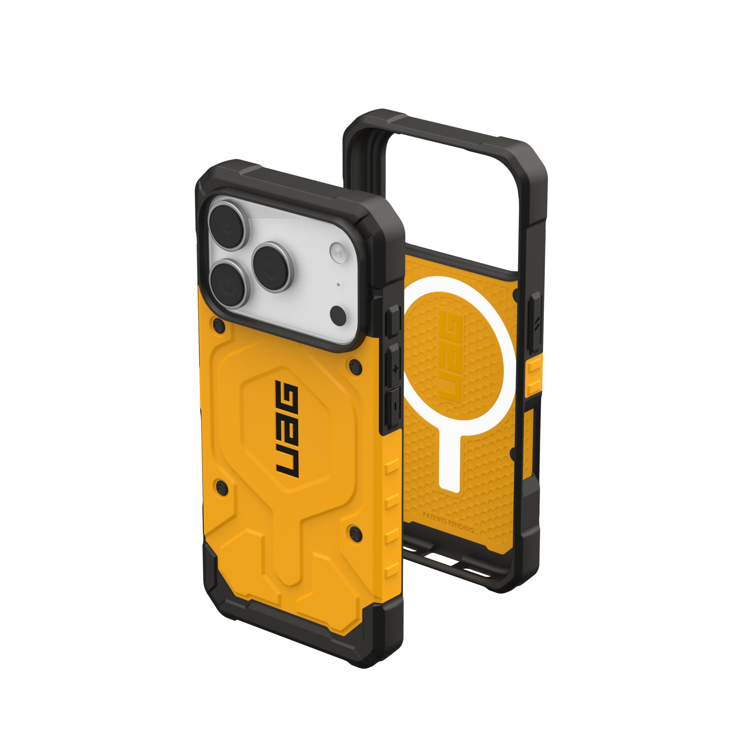 UAG - iPhone 17 Pro Case with MagSafe, Traction Grip, Drop Protection, Rugged Protective Cover, Pathfinder - Heritage Yellow price history on PriceWatchPro
