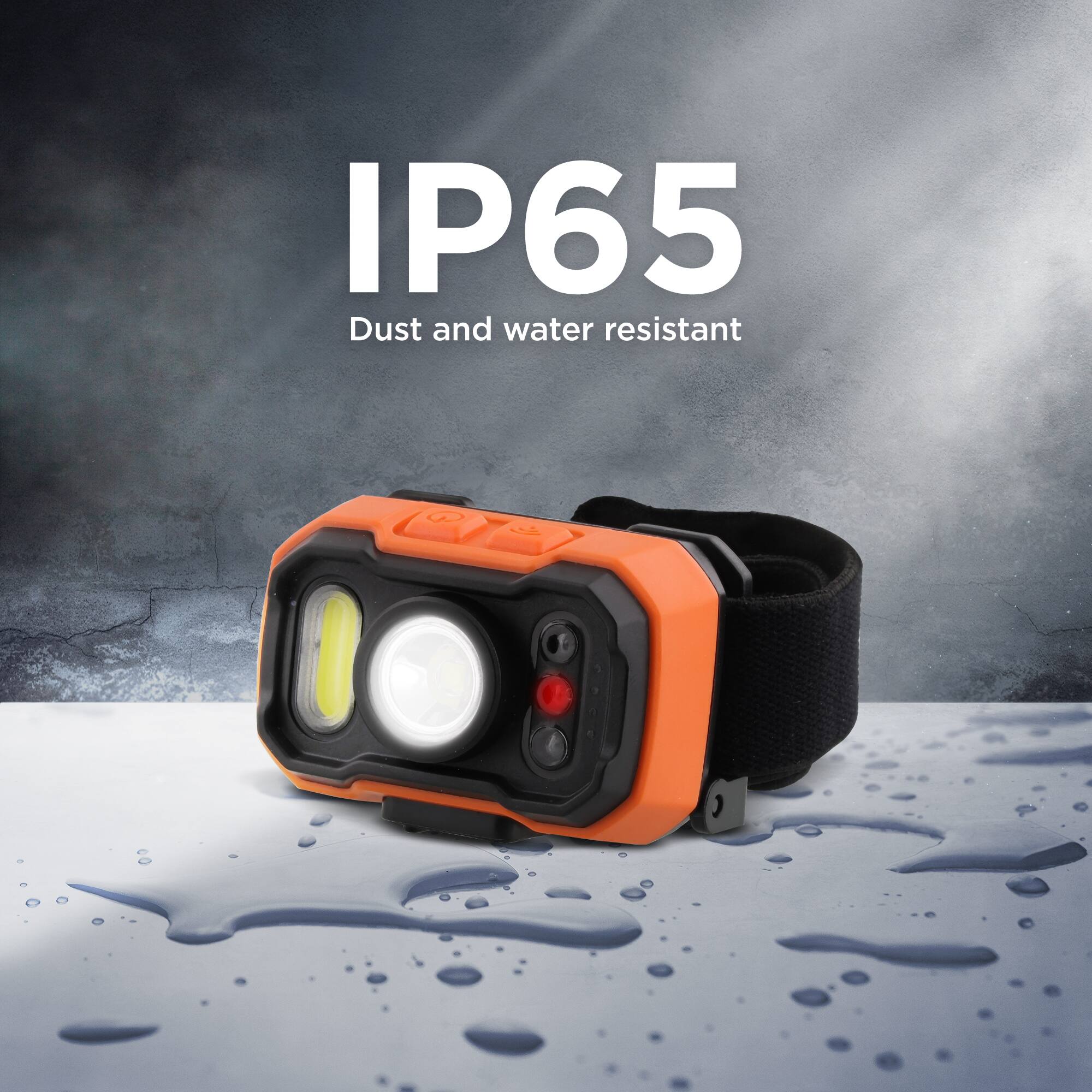IP65 Dust and water resistant