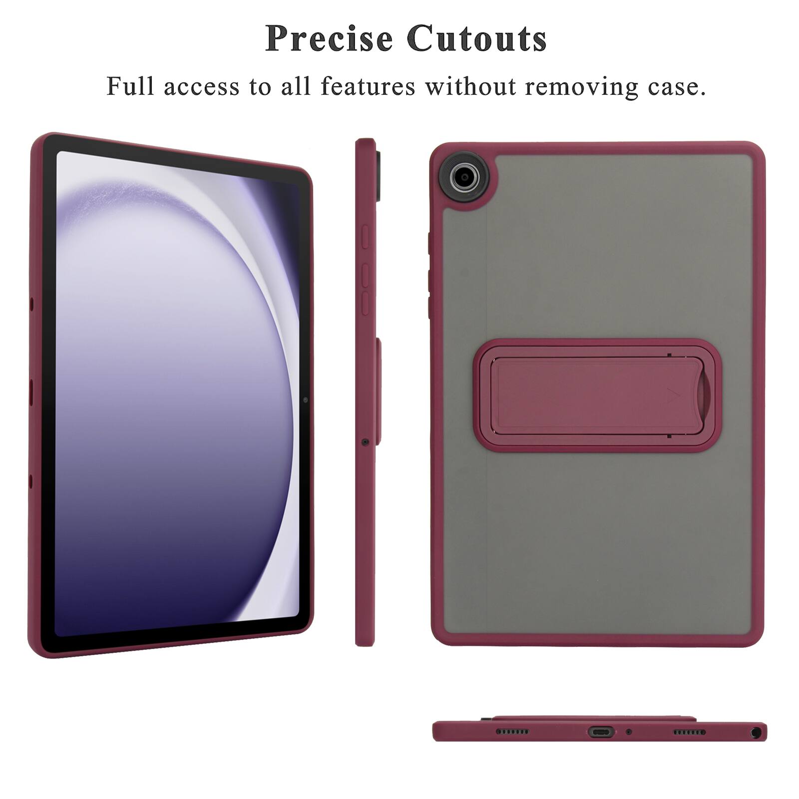 Precise Cutouts  
Full access to all features without removing case.