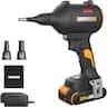 WORX - Nitro WX099L 20V Power Share Duster, Inflator and Shop Blower 39 CFM (1 Battery and Charger Included) - Black
