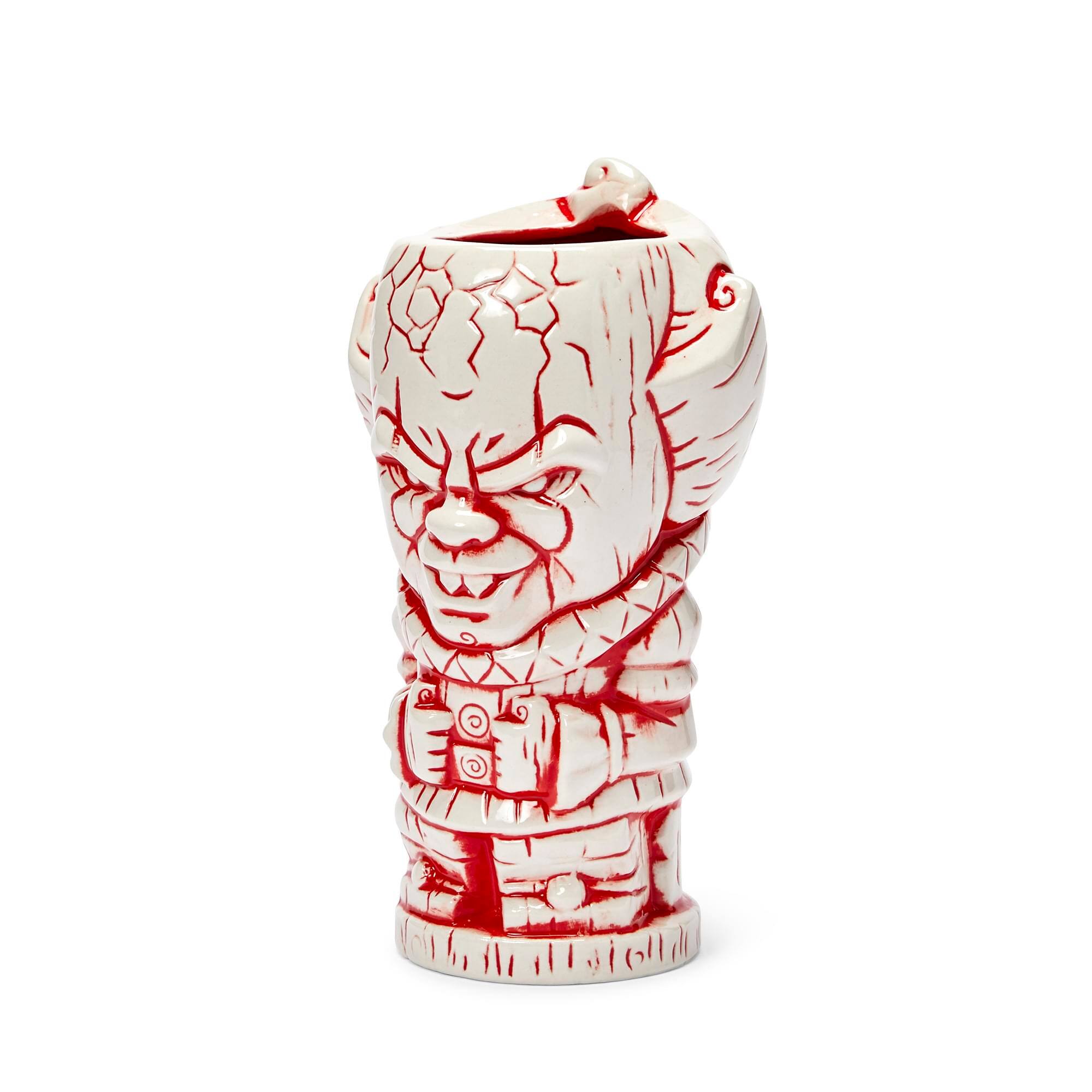 Alt View 1. ThinkGeek - Geeki Tikis IT Pennywise Mug | Ceramic Tiki Style Cup | Holds 27 Ounces - Red.