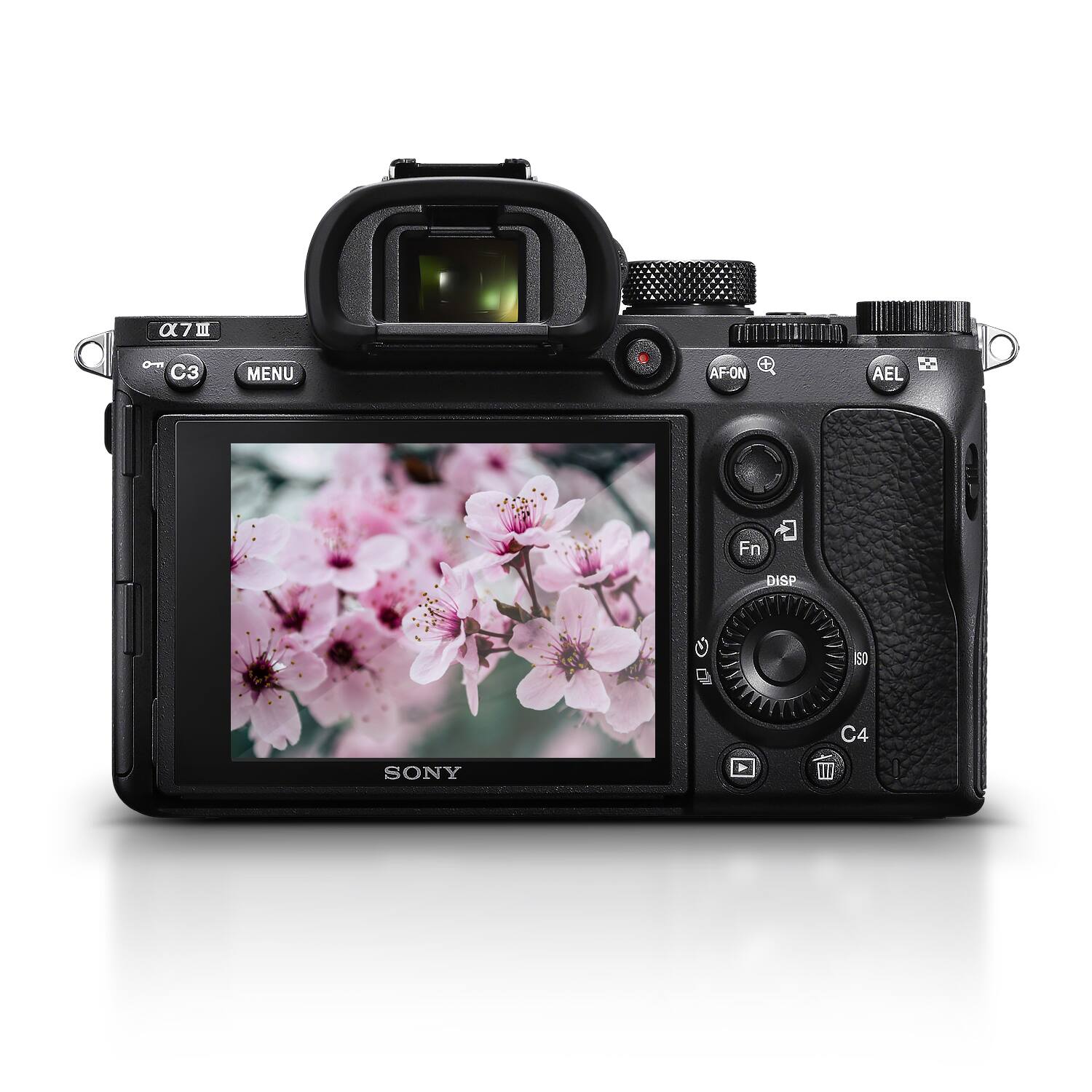 α7 III  
C3 MENU AF-ON AEL Fn DISP C 9 S0 C4 4 SONY