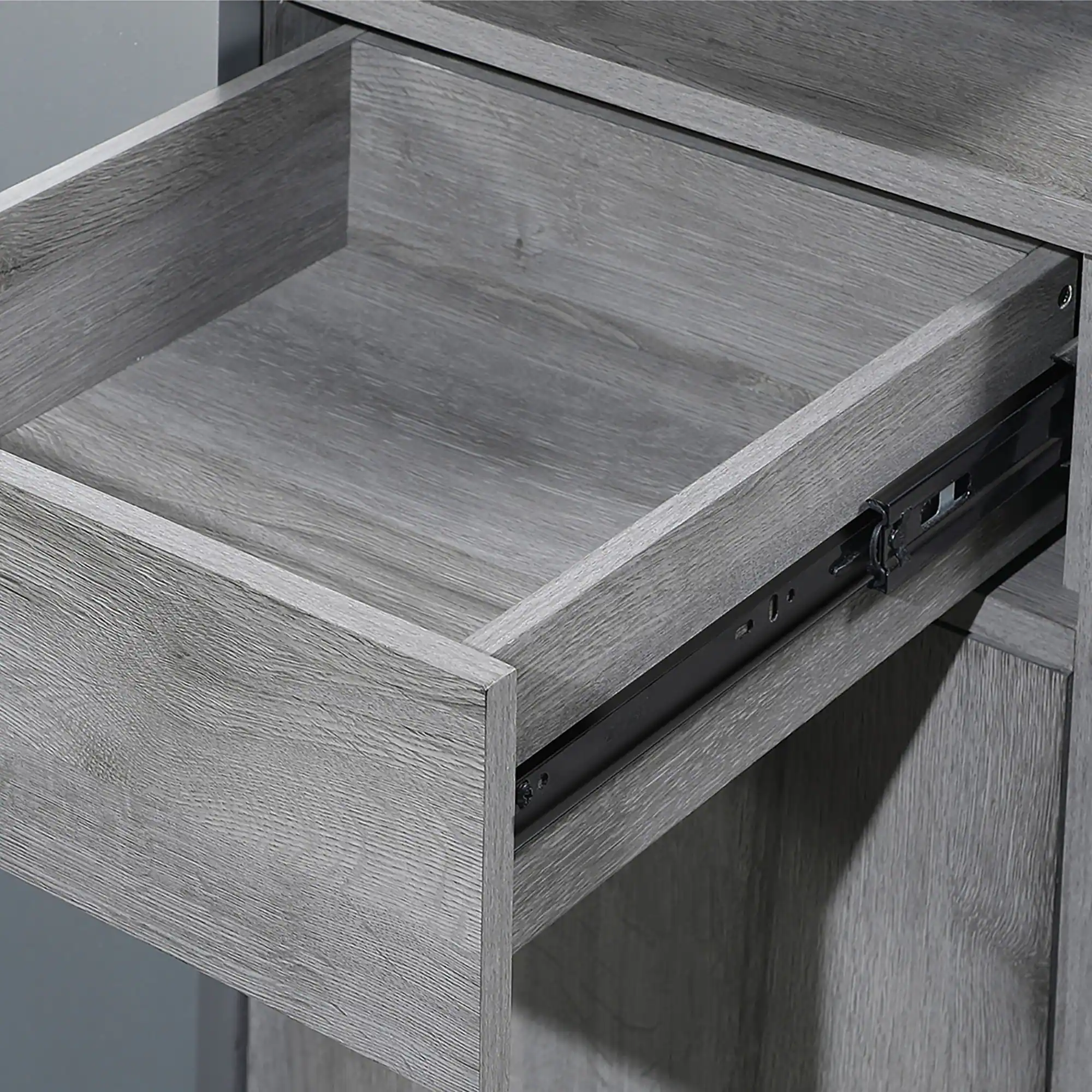 Alt View 8. Boyel Living - 76-in Gray Electric Fireplace Entertainment Center with Bluetooth Speaker and Remote Control - Grey.