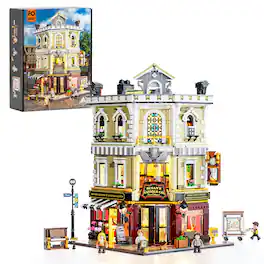 Lumibricks - Antique Store Lighting Building Set, 2847 Pieces LED Modular City Display Model Kit for Ages 16+