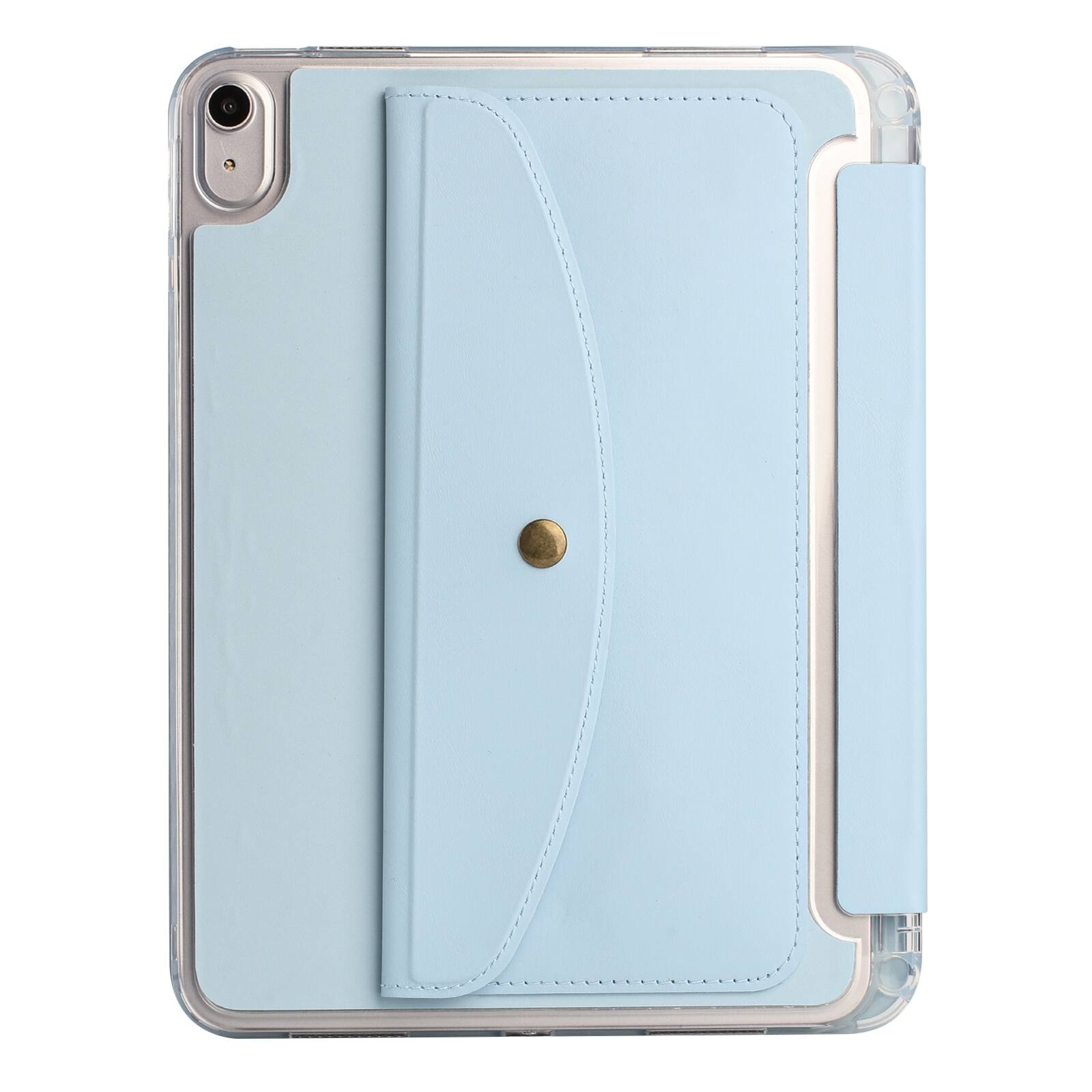 Alt View 6. Dteck - for Apple iPad (A16) 11" 2025 & iPad 10th Gen 2022 Y-Fold Tablet Case,Shockproof Cover with Wallet Pockets & Pen Holder - Blue.